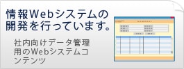 情報Webシステムの開発を行っています